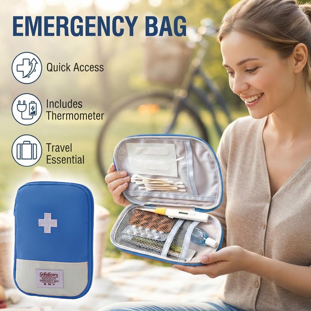 Travel Medicine Bag Pill Stora - Field Dressing Kit ulasan dan harga