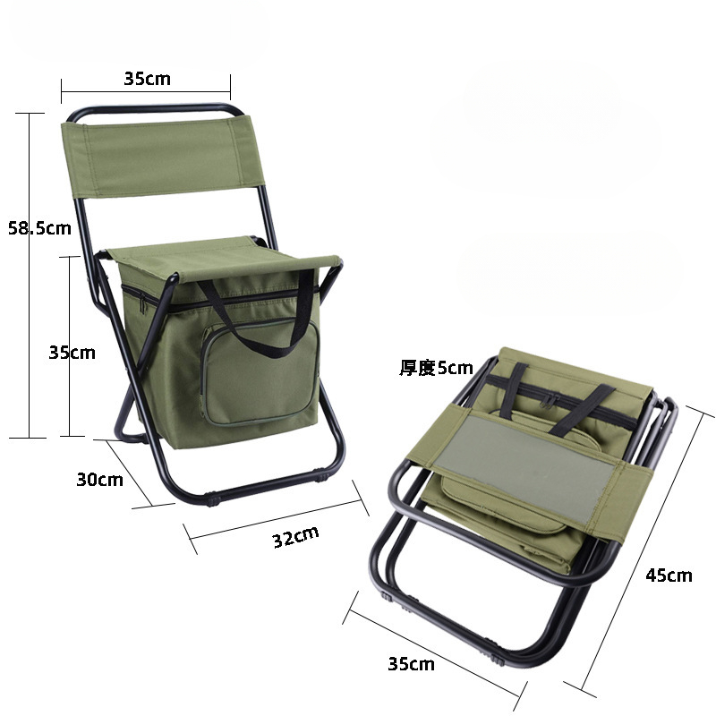 2 in 1 Folding Fishing Chair B - Hunting And Fishing Outdoor Chairs ulasan dan harga