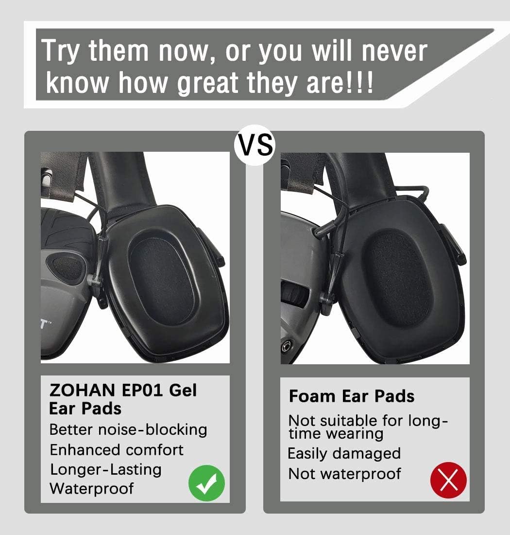 ZOHAN Gel Ear Pads, Replacemen - Shooting Ear Muff ulasan dan harga