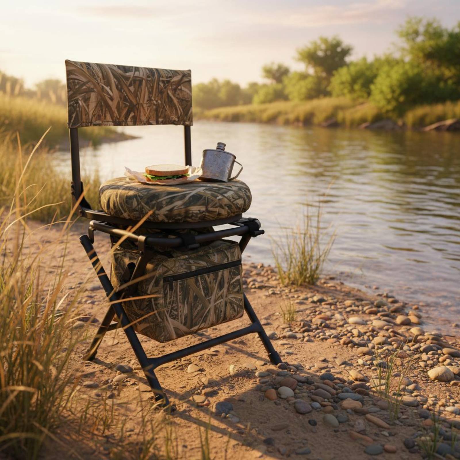 Fishing Chair Foldable Folding - Hunting And Fishing Outdoor Chairs ulasan dan harga