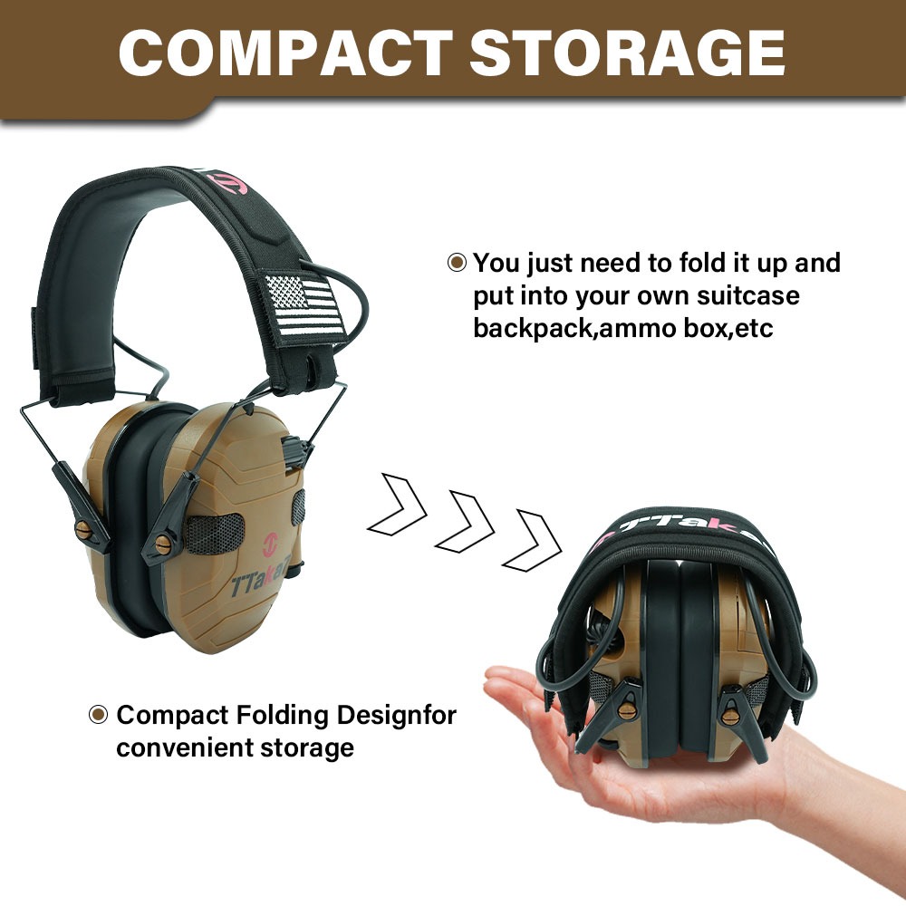 New W1/W3 Foldable Electronic  - Shooting Ear Muff ulasan dan harga