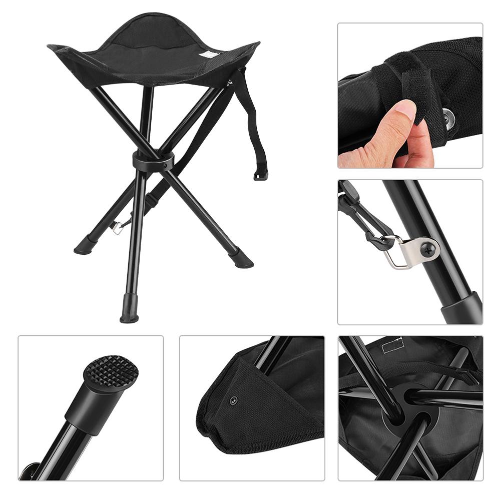 Portable Tripod Stool Folding  - Hunting And Fishing Outdoor Chairs ulasan dan harga