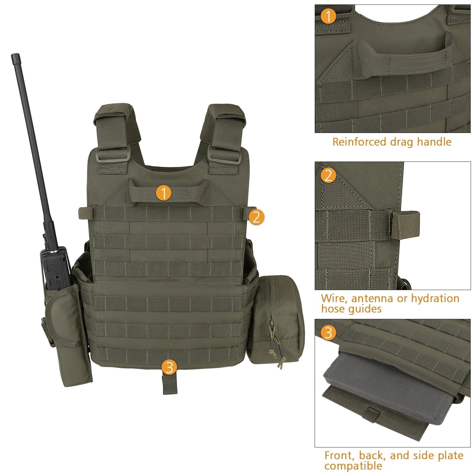 KRYDEX 6094 Tactical Vest Hunt - Outdoor Hunting Magazines ulasan dan harga